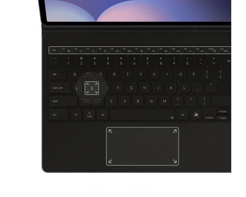 Чехол клавиатура Samsung Galaxy Tab S10 Plus Book Cover AI Keyboard with Mouse Pad