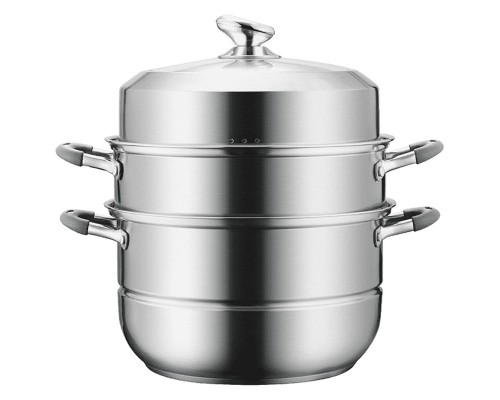 Кастрюля-пароварка Xiaomi Crystal Kitchen Stainless Steel Steam Pot 3 Layer