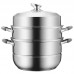 Кастрюля-пароварка Xiaomi Crystal Kitchen Stainless Steel Steam Pot 3 Layer