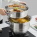 Кастрюля-пароварка Xiaomi Crystal Kitchen Stainless Steel Steam Pot 3 Layer