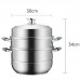 Кастрюля-пароварка Xiaomi Crystal Kitchen Stainless Steel Steam Pot 3 Layer