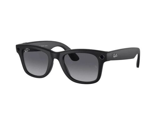 Солнцезащитные очки Ray-Ban Meta Wayfarer RW4006, Matte Black / Graphite Gradient Polarized