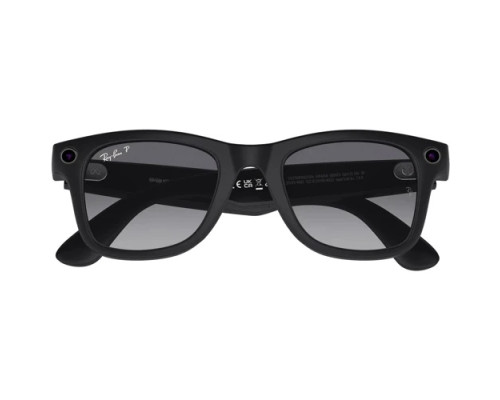 Солнцезащитные очки Ray-Ban Meta Wayfarer RW4006, Matte Black / Graphite Gradient Polarized