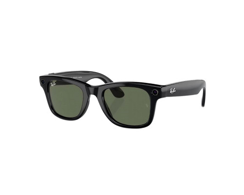 Солнцезащитные очки RayBan Meta Wayfarer RW4006 Shiny Black G15 Green