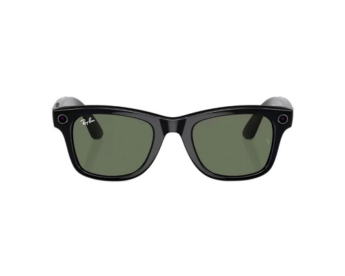 Солнцезащитные очки RayBan Meta Wayfarer RW4006 Shiny Black G15 Green