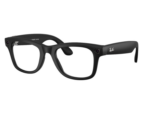 Солнцезащитные очки Ray-Ban Meta Wayfarer Gen 2 RW4012, Matte Black / Clear (Blue-Violet Light Filter)