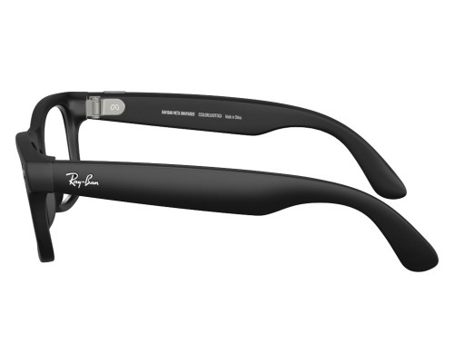 Солнцезащитные очки Ray-Ban Meta Wayfarer Gen 2 RW4012, Matte Black / Clear (Blue-Violet Light Filter)