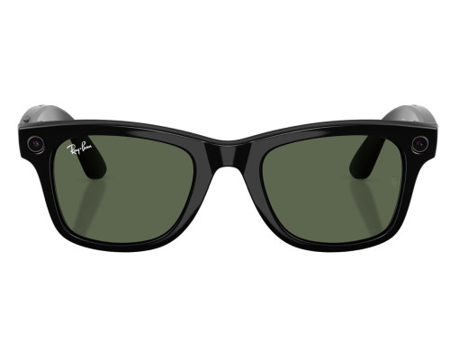 Солнцезащитные очки RayBan Meta Wayfarer Gen 2 RW4012 Shiny Black Green
