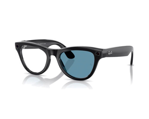 Солнцезащитные очки Ray-Ban Meta Headliner Gen 2 RW4013, Shiny Black / Clear-Sapphire Transitions