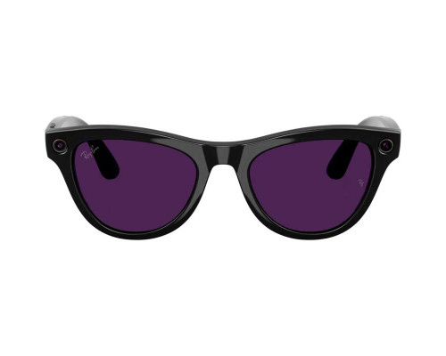 Солнцезащитные очки RayBan Meta Skyler Gen 2 Shiny Black Transition Ametyst