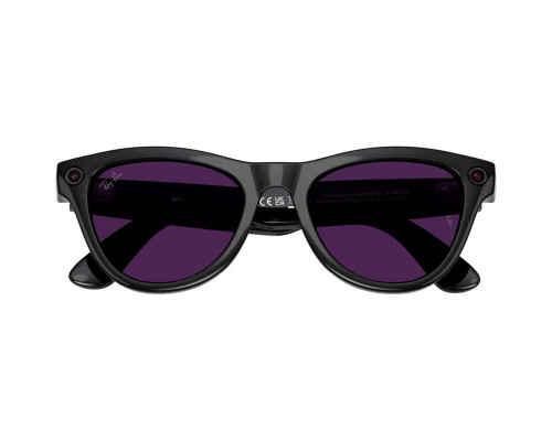 Солнцезащитные очки RayBan Meta Skyler Gen 2 Shiny Black Transition Ametyst