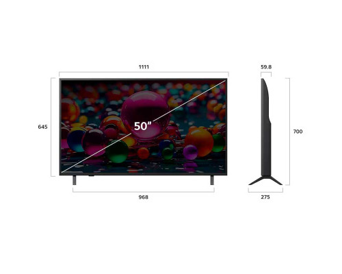 Телевизор LG 50" LED, 4K Ultra HD, СМАРТ ТВ, WebOS