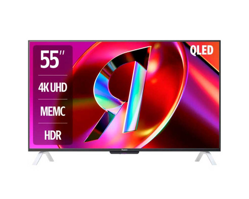 Телевизор Яндекс ТВ Станция с Алисой на YandexGPT QLED 4K UHD 55"