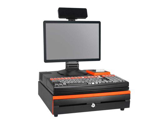 POS Моноблок с клавиатурой CY20 Single screen+led 8 display. 15.6 '/i5-3Gen/DDR3 8Gb/SSD 128Gb/WiFi/Lan/58 Print/Display non touch