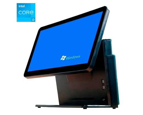 Моноблок сенсорный 15/CPU i3 3110M 2.4 GHz/ DDR3 4GB/128 GB SSD/USB 6 2.0/LAN/COM/VGA