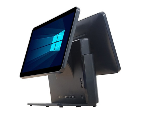 Моноблок сенсорный 15.6"+15.6"/CPU i5 3110M 2.4 GHz/ DDR3 4GB/128GB SSD/USB 6 2.0/LAN/COM/VGA/ДВОЙНОЙ ЭКРАН