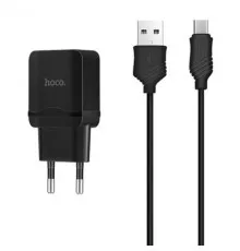 Зарядка Hoco C22A 2.4A + USB cable Micro EU