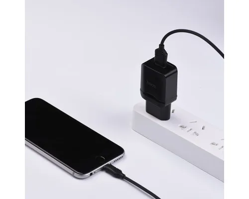 Зарядка Hoco C22A 2.4A + USB cable Micro EU Зарядка Hoco C22A 2.4A + USB cable Micro EU