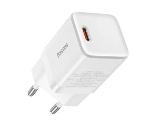 Блок питания Baseus GaN 3 Fast Charger 1C 30W EU Блок питания Baseus GaN 3 Fast Charger 1C 30W EU