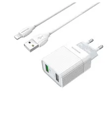 З/у Borofone BA39A Q.C 3-0 Dual Port (Lightning)