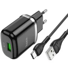 Набор зарядного устройства с кабелем Cutting-edge” EU QC3.0 с одним USB портом (N3)