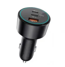 Автомобильное зарядное устройство Wiwu Starship USB-A+2USB-C Fast Car Charger Wi-QC026