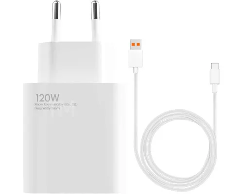 Зарядное устройство Xiaomi Mi 120W Charging Combo Type-A Зарядное устройство Xiaomi Mi 120W Charging Combo Type-A
