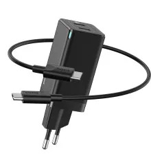 Зарядное устройство Baseus GaN с Type-C кабелем 45W
