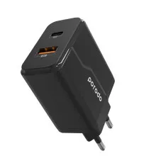 Блок питания Porodo GaN PD/QC с Lightning кабелем 20W