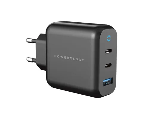 Блок питания Powerology GaN PD/QC 65W Блок питания Powerology GaN PD/QC 65W