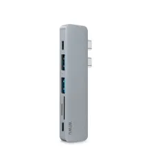 Адаптер-переходник Wiwu USB Type-C 7 in 1 Hub (T8)