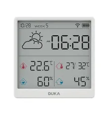 Часы-датчик термометр/гигрометр Xiaomi Duka Intelligent Temperature and Humidity Clock TH3