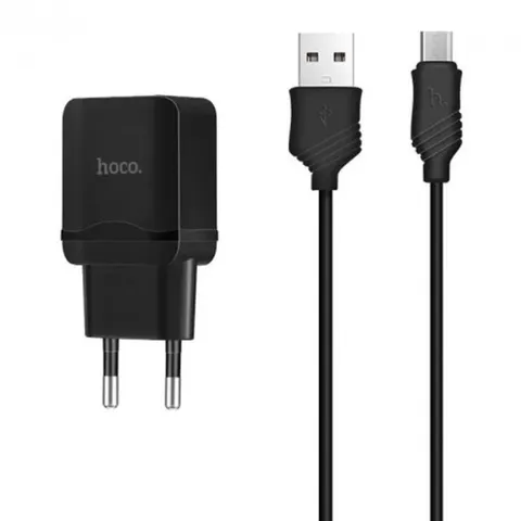 Зарядка Hoco C22A 2.4A + USB cable Micro EU
