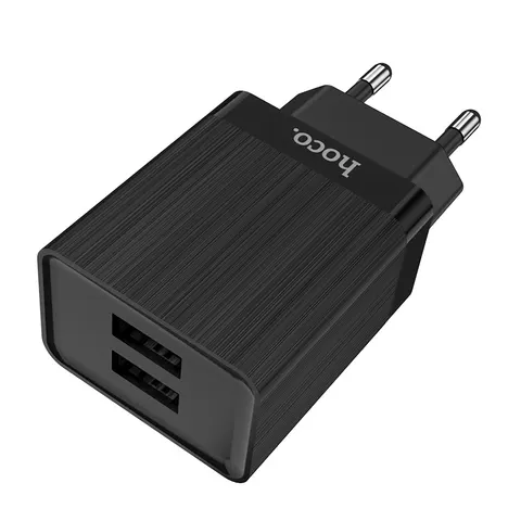 Зарядный адаптер Hoco C51A Prestige Power (2*USB) 3.4A EU