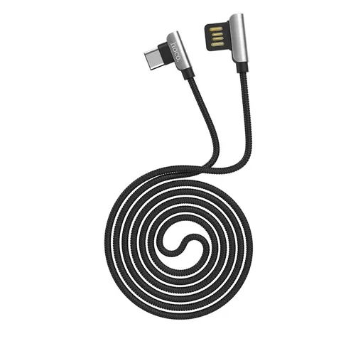 Кабель USB Type-C Hoco U42 Exquisite Steel L-Shape (1.2m)