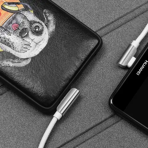Кабель USB Type-C Hoco U42 Exquisite Steel L-Shape (1.2m)