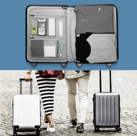 Чемодан RunMi 90 Points Suitcase Grey Stars 20"