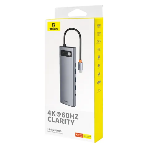 Адаптер-Хаб Baseus Metal Gleam Series 11-Port Hub