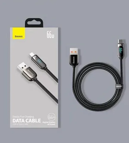Кабель Baseus Display Fast Charge Cable USB to Type-C 66W