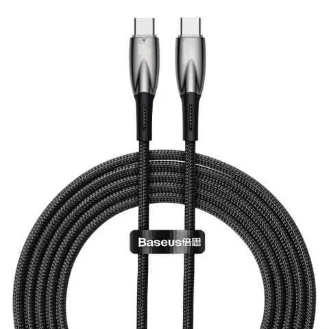 Кабель Baseus 100W Glimmer Series Fast Charging Data Cable Type-C to Type-C