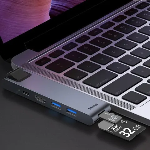 Адаптер-Хаб Baseus Harmonica 5-in-1 Hub Adapter