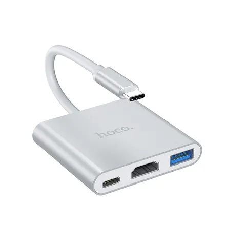 Адаптер Hoco Type-C для USB3.0 + HDMI + PD