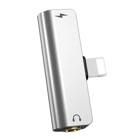 Адаптер Hoco LS25 Lightning на 3.5мм зарядка и звук