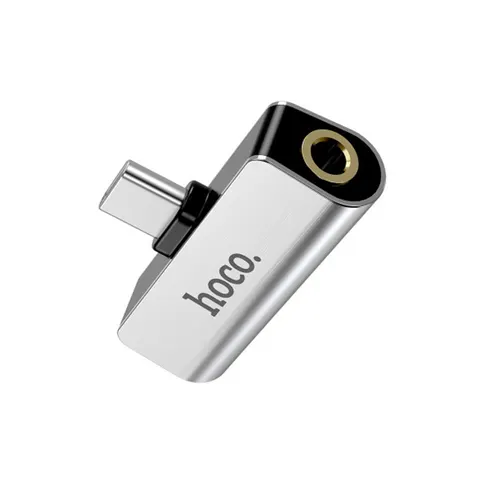 Переходник 2в1 Type-C+3.5mm на Lightning