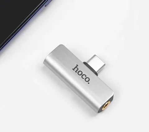 Переходник 2в1 Type-C+3.5mm на Lightning