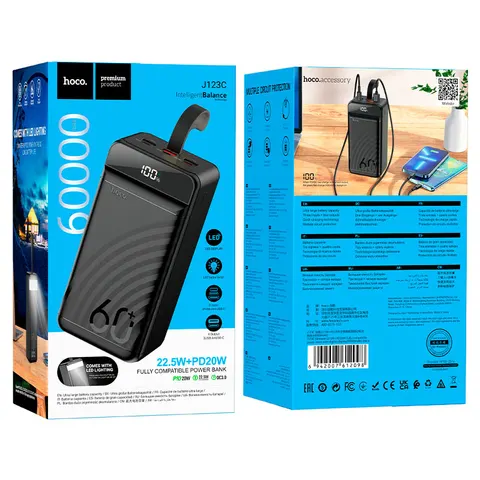 Внешний аккумулятор Hoco J123C 60000 mAh