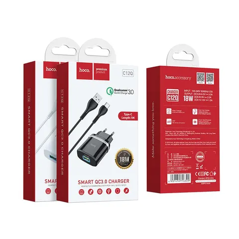 Зарядное устройство Hoco Quick Charge Type-C (C12Q)