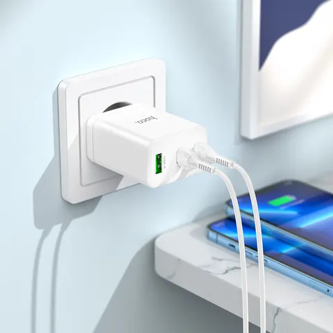 Зарядное устройство Hoco N33 PD 35W + Type-C to Lightning