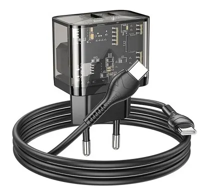 Зарядное устройство Hoco N34 PD 20W + QC3.0 + Type-C to Type-C