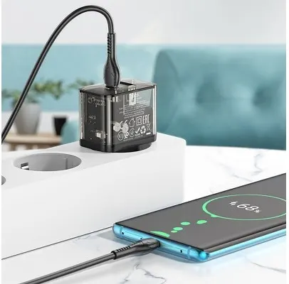 Зарядное устройство Hoco N34 PD 20W + QC3.0 + Type-C to Type-C